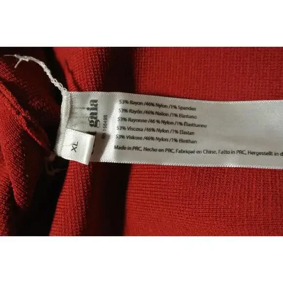 NEW, Cult Gaia RIVER KNIT DRESS in Merlot Red Size XL #LD098 - Picture 12 of 13